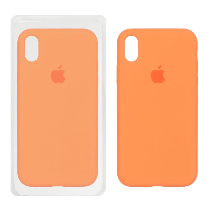 قاب سیلیکونی پاک کنی اورجینال Apple iPhone XR - نارنجی (پک اصلی) - تصویر 2