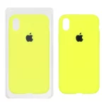 قاب سیلیکونی پاک کنی اورجینال Apple iPhone XR - فسفری (پک اصلی)
