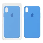 قاب سیلیکونی پاک کنی اورجینال Apple iPhone XR - آبی روشن (پک اصلی)