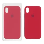 قاب سیلیکونی پاک کنی اورجینال Apple iPhone XR - آلبالویی (پک اصلی)