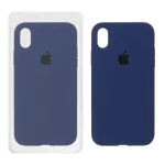 قاب سیلیکونی پاک کنی اورجینال Apple iPhone XR - آبی تیره (پک اصلی)