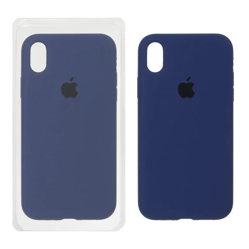 قاب سیلیکونی پاک کنی اورجینال Apple iPhone XR - آبی تیره (پک اصلی) - تصویر 2