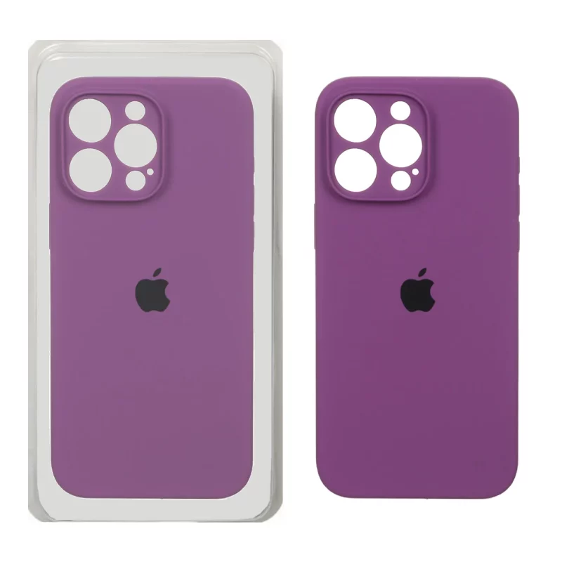 قاب سیلیکونی پاک کنی محافظ لنزدار اورجینال Apple iPhone 15 Pro Max - ارغوانی (پک اصلی) - تصویر 2