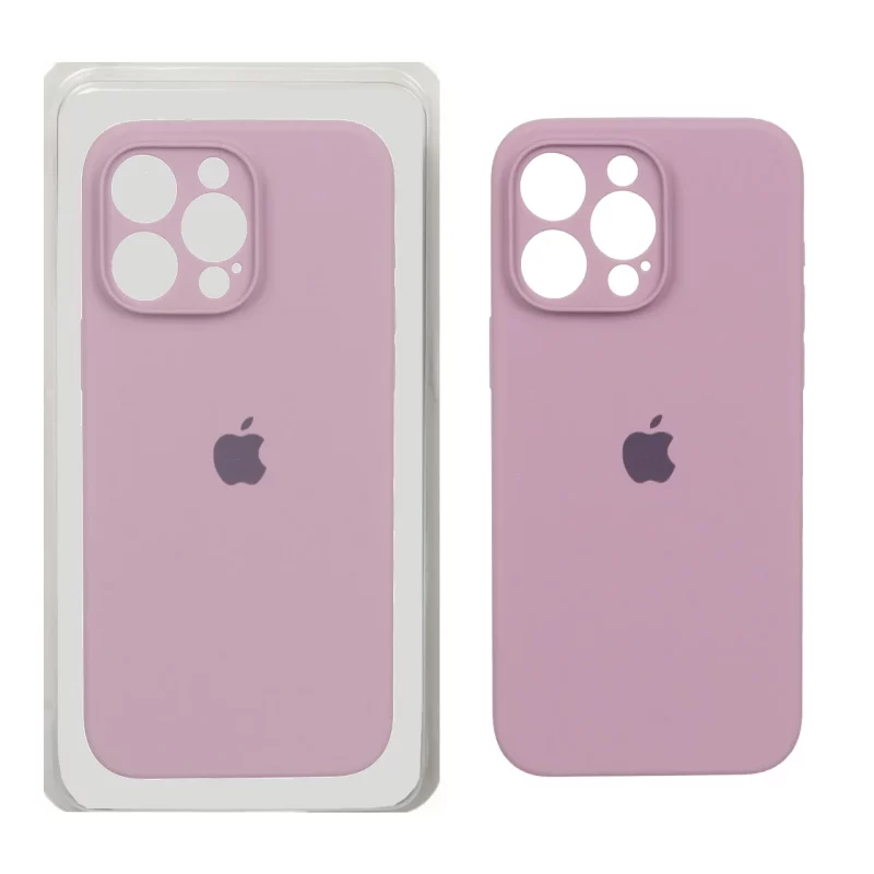 قاب سیلیکونی پاک کنی محافظ لنزدار اورجینال Apple iPhone 15 Pro Max - بنفش کدر (پک اصلی) - تصویر 2