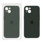 قاب سیلیکونی پاک کنی محافظ لنزدار اورجینال Apple iPhone 13 / iPhone 14 - سبز ارتشی (پک اصلی)