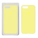قاب سیلیکونی پاک کنی اورجینال Apple iPhone 7 Plus / 8 Plus - لیمویی (پک اصلی)