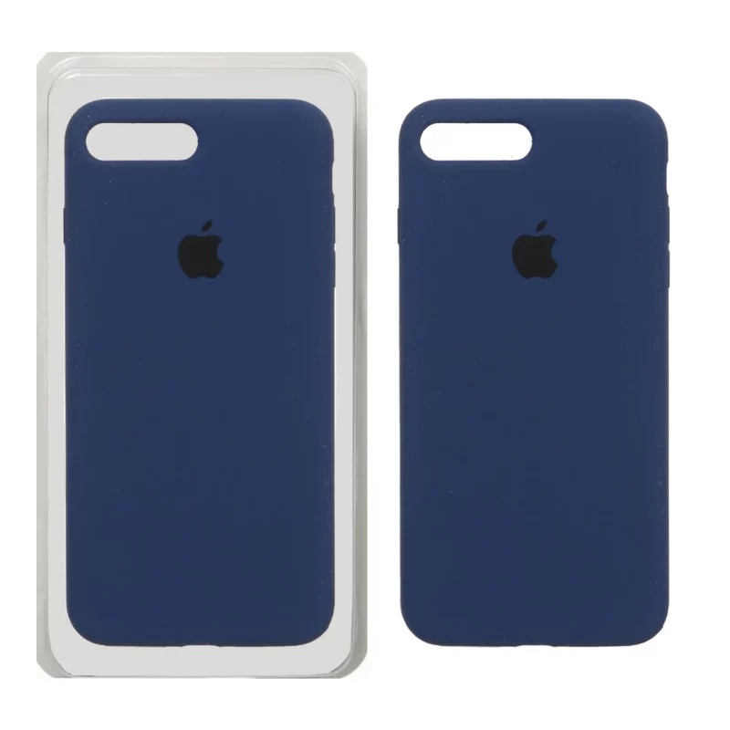 قاب سیلیکونی پاک کنی اورجینال Apple iPhone 7 Plus / 8 Plus - سرمه ای (پک اصلی) - تصویر 2