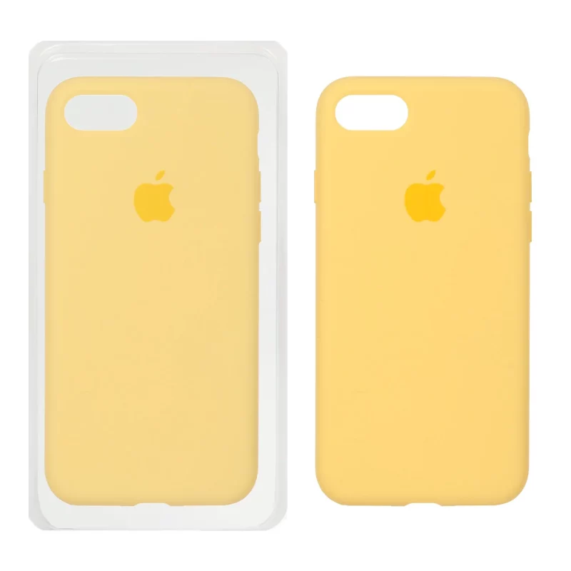 قاب سیلیکونی پاک کنی اورجینال Apple iPhone SE (2020) / iPhone 7 / iPhone 8 - زرد (پک اصلی) - تصویر 2