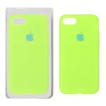 قاب سیلیکونی پاک کنی اورجینال Apple iPhone SE (2020) / iPhone 7 / iPhone 8 - فسفری (پک اصلی)