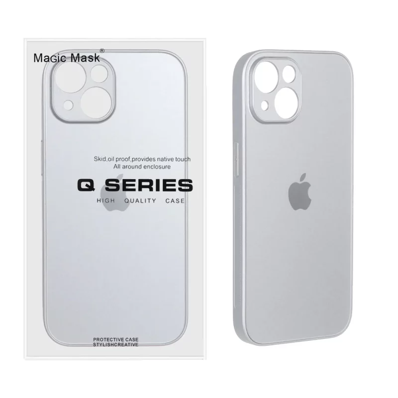 قاب اورجینال PVD ضدخش Magic Mask مدل Apple iPhone 15 - نقره ای (پک دار) - تصویر 2