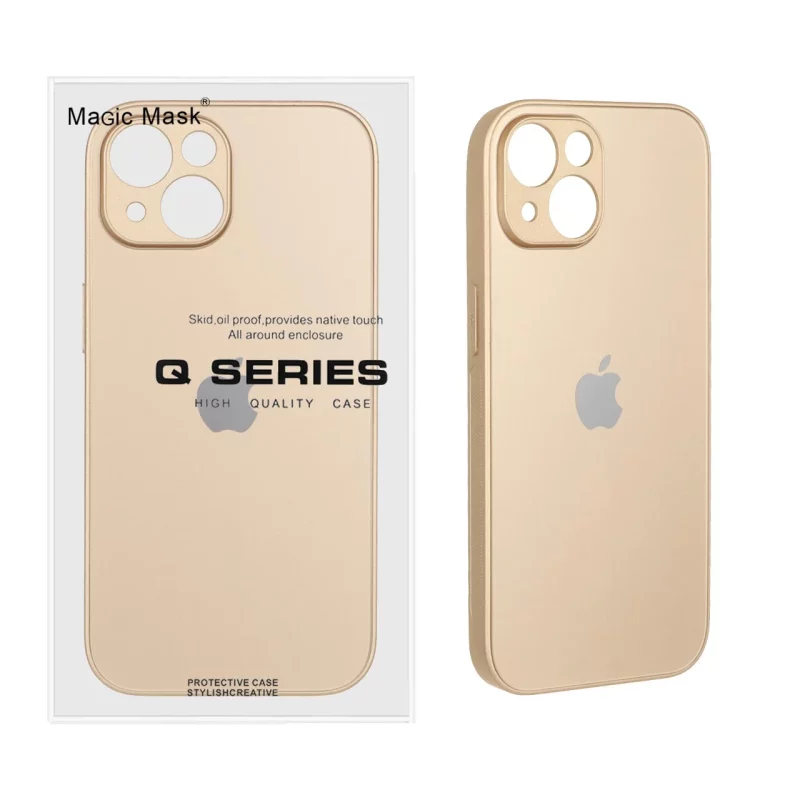 قاب اورجینال PVD ضدخش Magic Mask مدل Apple iPhone 15 - طلایی (پک دار) - تصویر 2