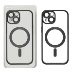 قاب اورجینال الکترواستاتیک Magsafe لنز گلس دار Apple iPhone 15 - مشکی (پک دار)