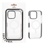 قاب اورجینال Vina شفاف Magsafe مدل Apple iPhone 16 Pro Max - مشکی (پک دار)