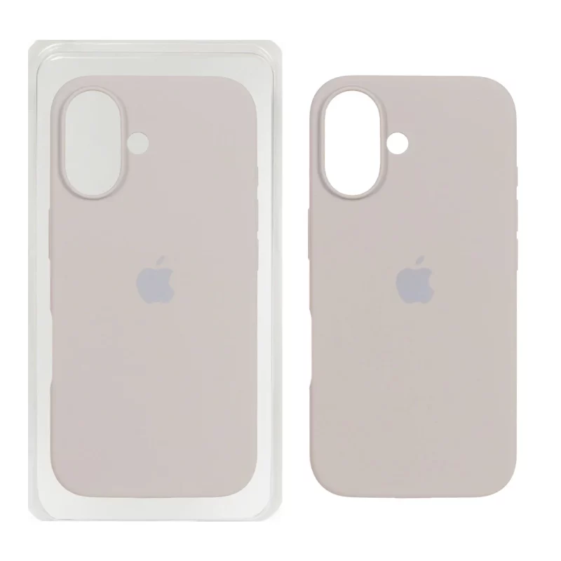 قاب سیلیکونی پاک کنی اورجینال Apple iPhone 16 - خاکی (پک اصلی) - تصویر 2