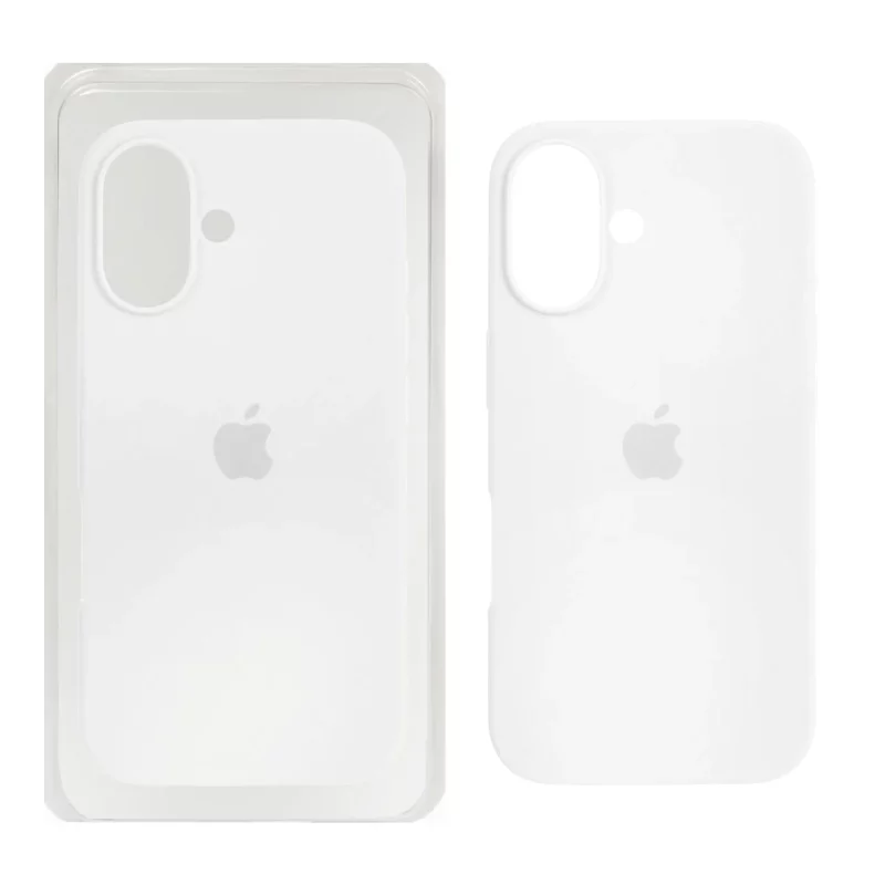 قاب سیلیکونی پاک کنی اورجینال Apple iPhone 16 - سفید (پک اصلی) - تصویر 2