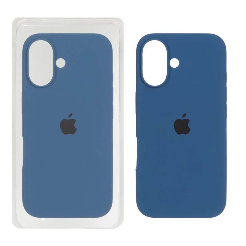 قاب سیلیکونی پاک کنی اورجینال Apple iPhone 16 - آبی اقیانوسی (پک اصلی) - تصویر 2