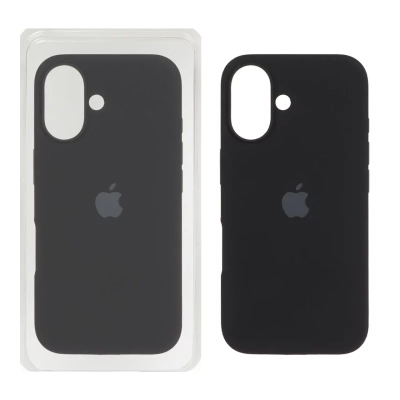 قاب سیلیکونی پاک کنی اورجینال Apple iPhone 16 - مشکی (پک اصلی) - تصویر 2