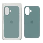 قاب سیلیکونی پاک کنی اورجینال Apple iPhone 16 - سبز (پک اصلی)