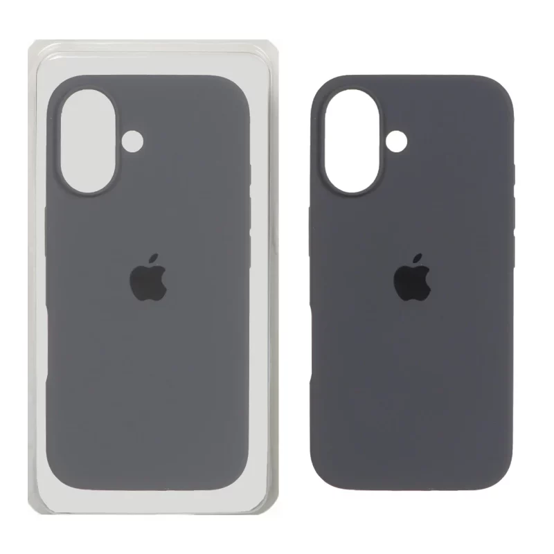 قاب سیلیکونی پاک کنی اورجینال Apple iPhone 16 - خاکستری (پک اصلی) - تصویر 2