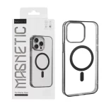 قاب اورجینال Magnetic Magsafe دور ژله ای Apple iPhone 15 Pro Max - مشکی (پک دار)