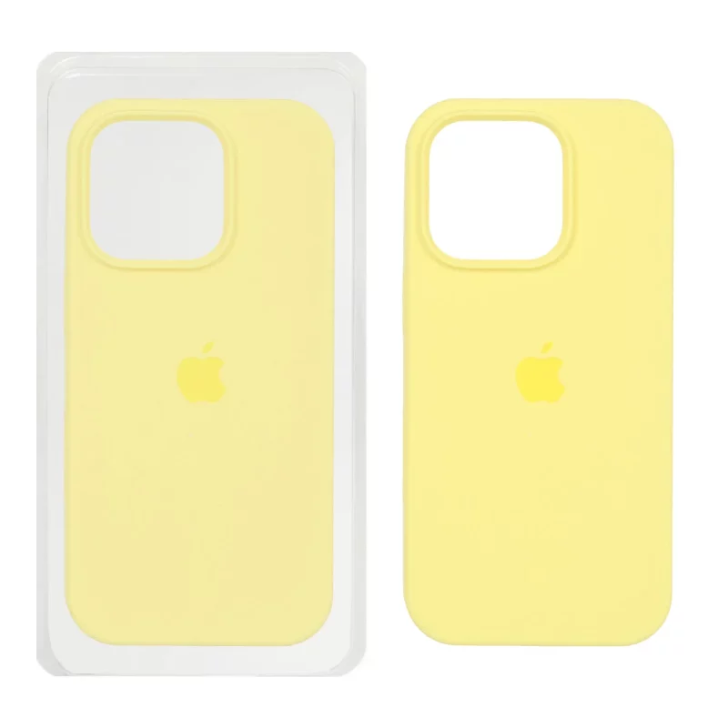 قاب سیلیکونی پاک کنی اورجینال Apple iPhone 16 Pro - زرد (پک اصلی ) - تصویر 2
