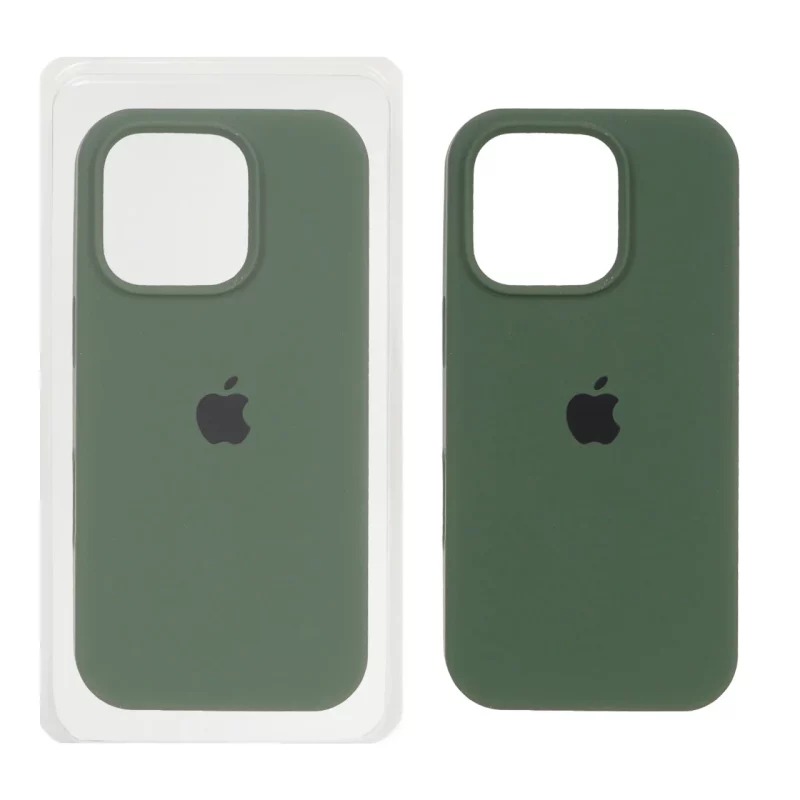 قاب سیلیکونی پاک کنی اورجینال Apple iPhone 16 Pro - سبز تیره (پک اصلی ) - تصویر 2