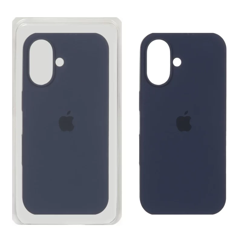قاب سیلیکونی پاک کنی اورجینال Apple iPhone 16 - سرمه ای تیره (پک اصلی ) - تصویر 2