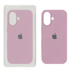 قاب سیلیکونی پاک کنی اورجینال Apple iPhone 16 - بنفش کدر (پک اصلی )