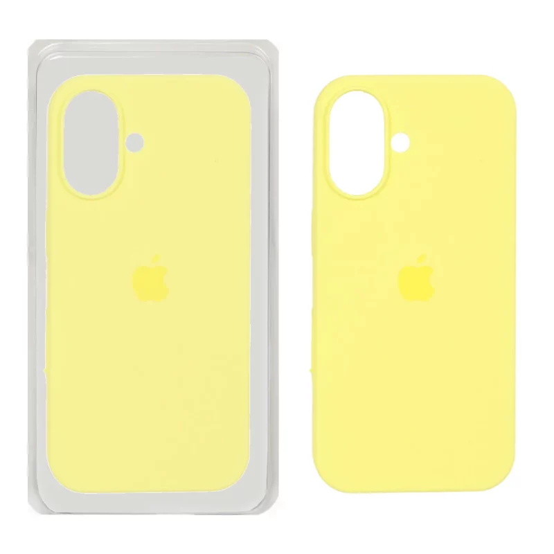 قاب سیلیکونی پاک کنی اورجینال Apple iPhone 16 - لیمویی (پک اصلی ) - تصویر 2