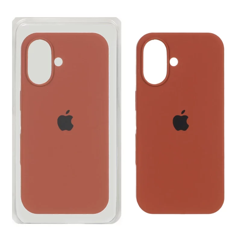 قاب سیلیکونی پاک کنی اورجینال Apple iPhone 16 - قهوه ای (پک اصلی ) - تصویر 2