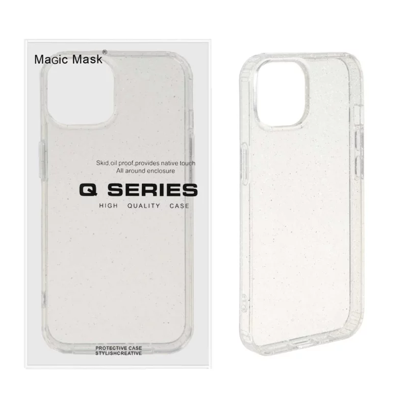 قاب اورجینال پشت سخت شفاف اکلیلی Apple iPhone 13 / iPhone 14 (پک دار) - تصویر 2