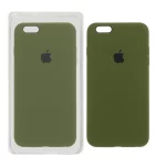 قاب سیلیکونی پاک کنی اورجینال Apple iPhone 6 Plus / iPhone 6s Plus - سبز زیتونی (پک اصلی)