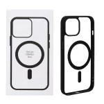 قاب شفاف Apple iPhone 13 / iPhone 14 با قابلیت شارژ MagSafe - مشکی (پک دار)