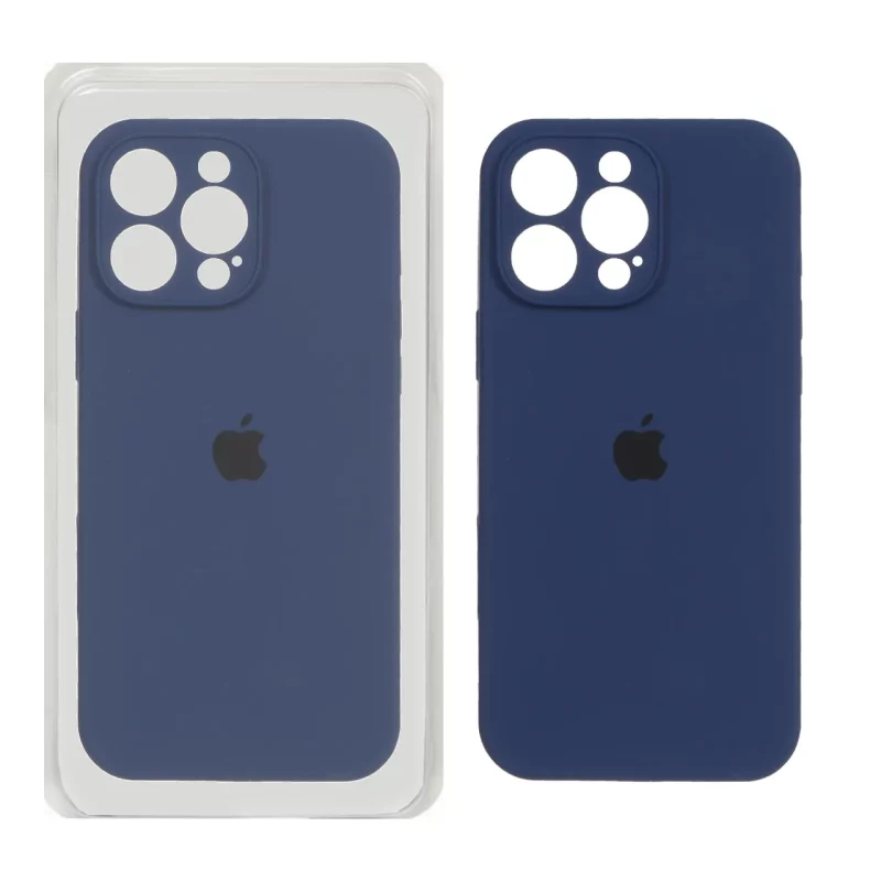 قاب سیلیکونی پاک کنی محافظ لنزدار اورجینال Apple iPhone 16 Pro Max - سرمه ای (پک اصلی) - تصویر 2