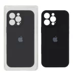 قاب سیلیکونی پاک کنی محافظ لنزدار اورجینال Apple iPhone 16 Pro Max - مشکی (پک اصلی)