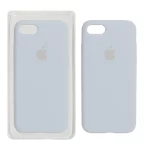 قاب سیلیکونی پاک کنی اورجینال Apple iPhone SE (2020) / iPhone 7 / iPhone 8 - طوسی روشن ( پک اصلی)