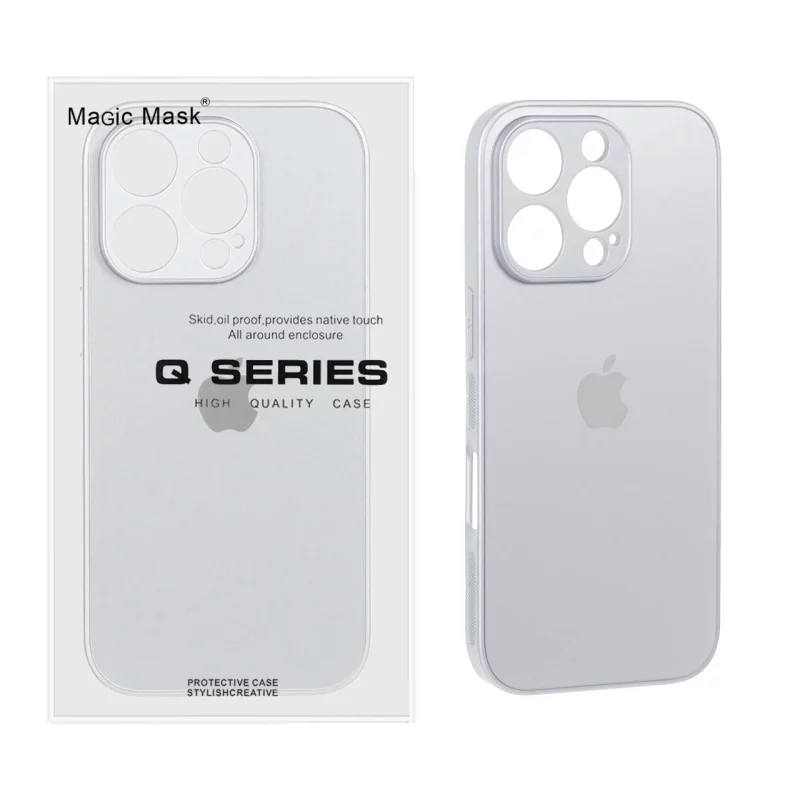 قاب اورجینال PVD ضدخش Magic Mask مدل Apple iPhone 16 Pro - نقره ای (پک دار) - تصویر 2