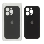 قاب سیلیکونی پاک کنی محافظ لنزدار اورجینال Apple iPhone 16 Pro - مشکی (پک اصلی)
