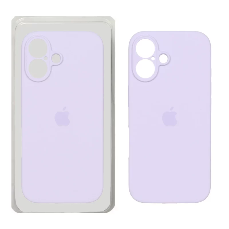 قاب سیلیکونی پاک کنی محافظ لنزدار اورجینال Apple iPhone 16 - یاسی روشن (پک اصلی) - تصویر 2