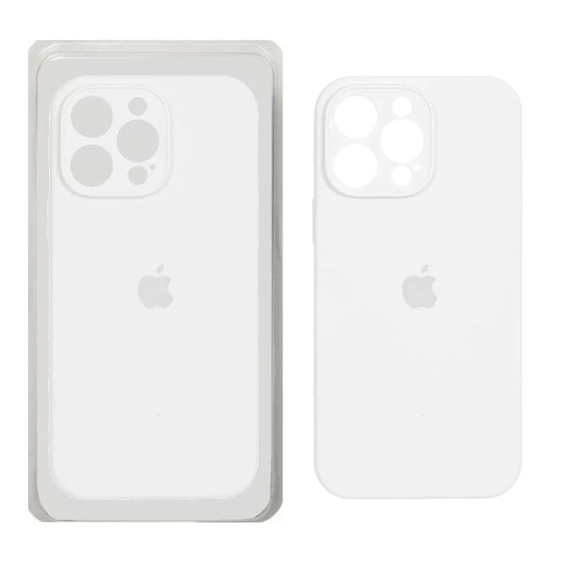 قاب سیلیکونی پاک کنی محافظ لنزدار اورجینال Apple iPhone 16 Pro Max - سفید (پک اصلی) - تصویر 2