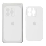 قاب سیلیکونی پاک کنی محافظ لنزدار اورجینال Apple iPhone 16 Pro - سفید (پک اصلی)
