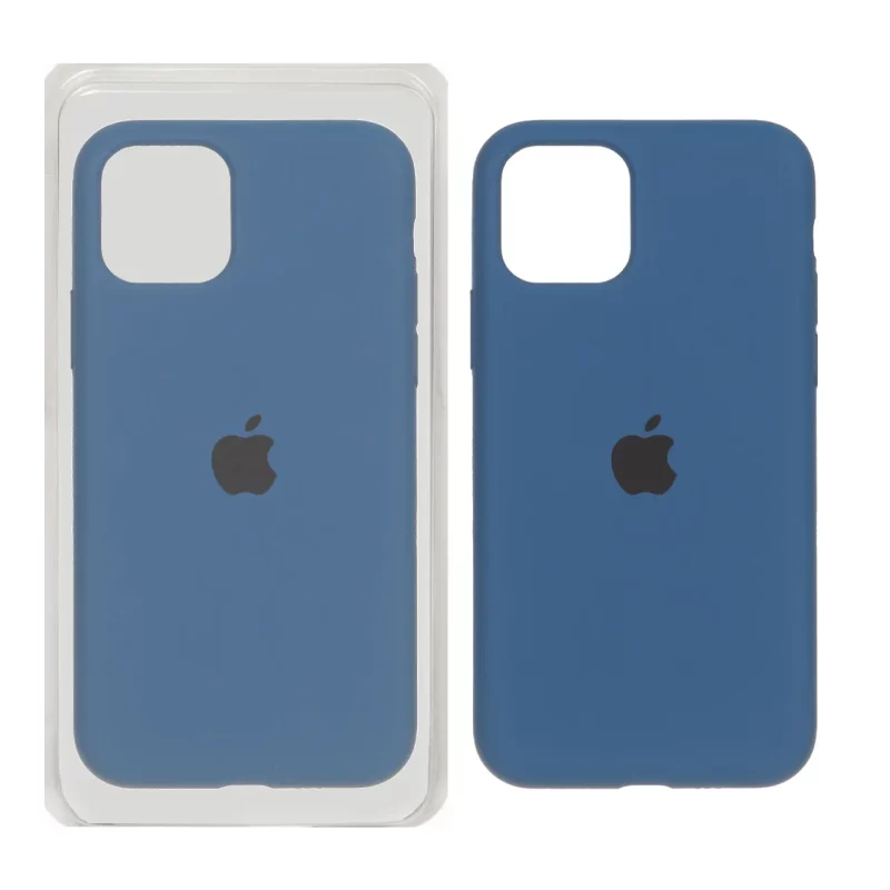 قاب سیلیکونی پاک کنی اورجینال Apple iPhone 11 Pro - آبی تیره (پک اصلی) - تصویر 2