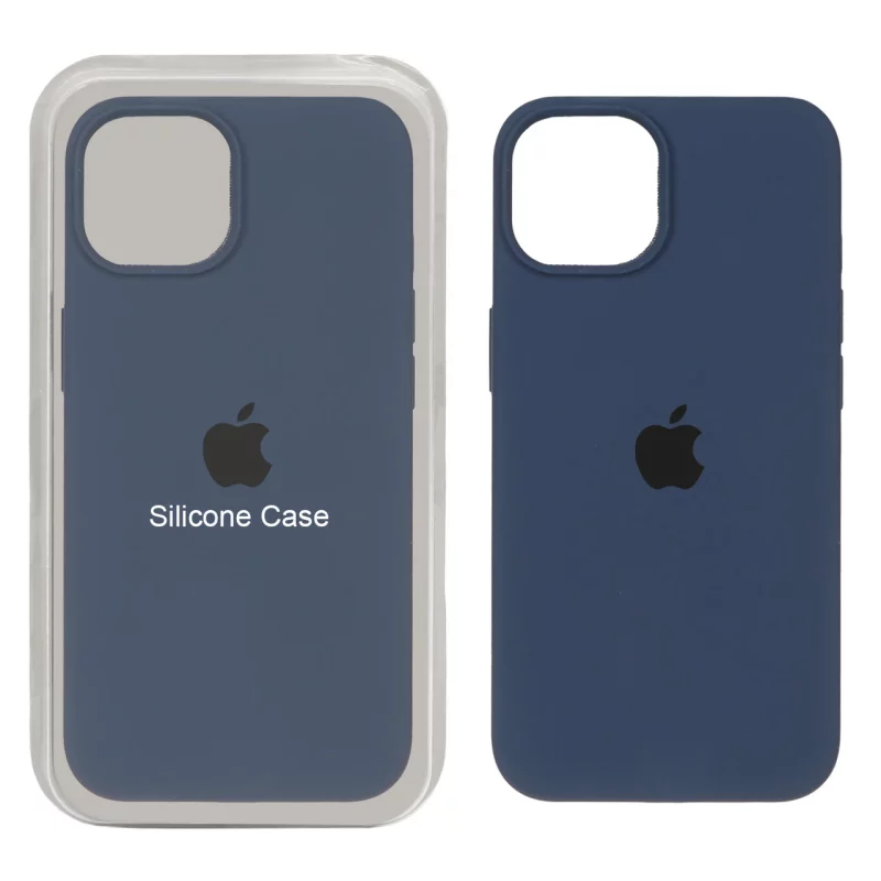 قاب سیلیکونی پاک کنی اورجینال Apple iPhone 13 / iPhone 14 - سرمه ای (پک اصلی) - تصویر 2
