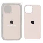 قاب سیلیکونی پاک کنی اورجینال Apple iPhone 13 / iPhone 14 - خاکی (پک اصلی)