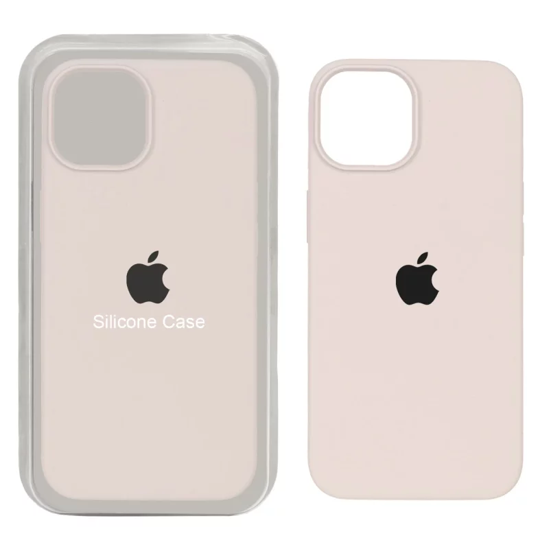 قاب سیلیکونی پاک کنی اورجینال Apple iPhone 13 / iPhone 14 - خاکی (پک اصلی) - تصویر 2