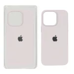 قاب سیلیکونی پاک کنی اورجینال Apple iPhone 15 Pro Max - خاکی (پک اصلی)