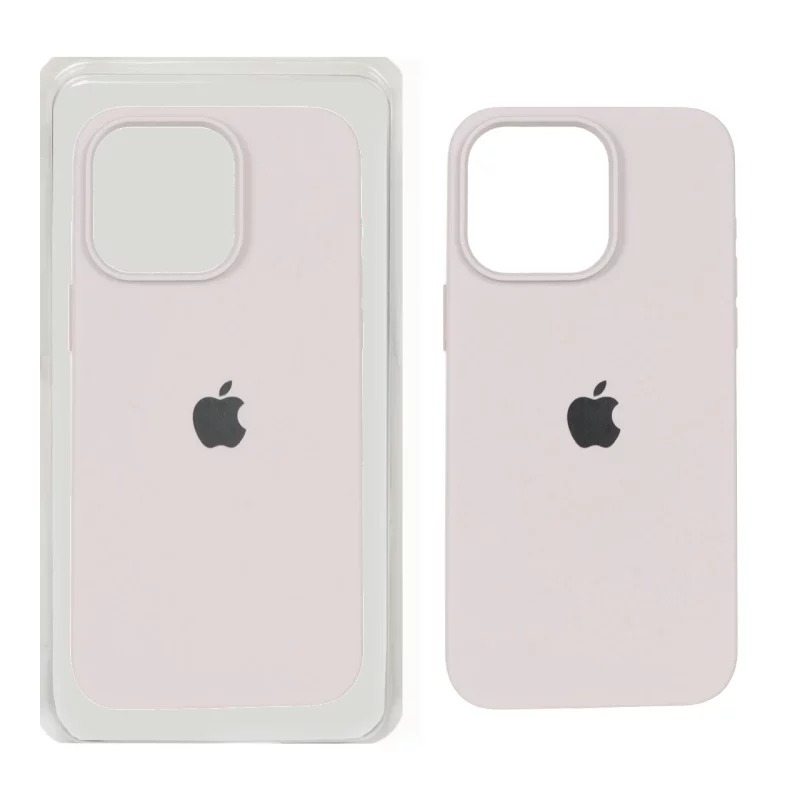 قاب سیلیکونی پاک کنی اورجینال Apple iPhone 15 Pro Max - خاکی (پک اصلی) - تصویر 2