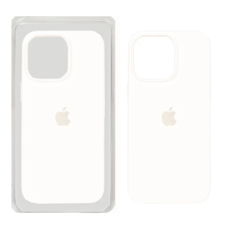 قاب سیلیکونی پاک کنی اورجینال Apple iPhone 15 Pro Max - سفید (پک اصلی) - تصویر 2