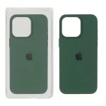 قاب سیلیکونی پاک کنی اورجینال Apple iPhone 15 Pro Max - سبز (پک اصلی)