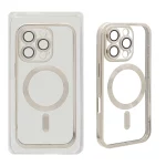 قاب اورجینال الکترواستاتیک Magsafe لنز گلس دار Apple iPhone 16 Pro - نقره ای (پک دار)
